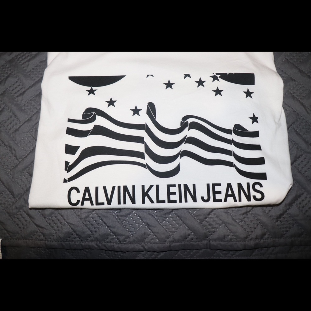 Calvin Klein Jeans Men Stars & Stripes T-Shirt XXL - Picture 4 of 6
